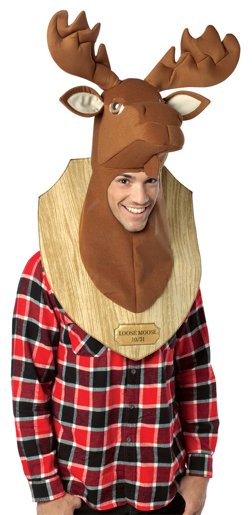 Mens | Adult Loose Moose Trophy Costume Headpiece