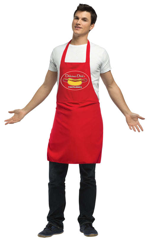 Mens | Adult Dirty Hot Dog Vendor Apron