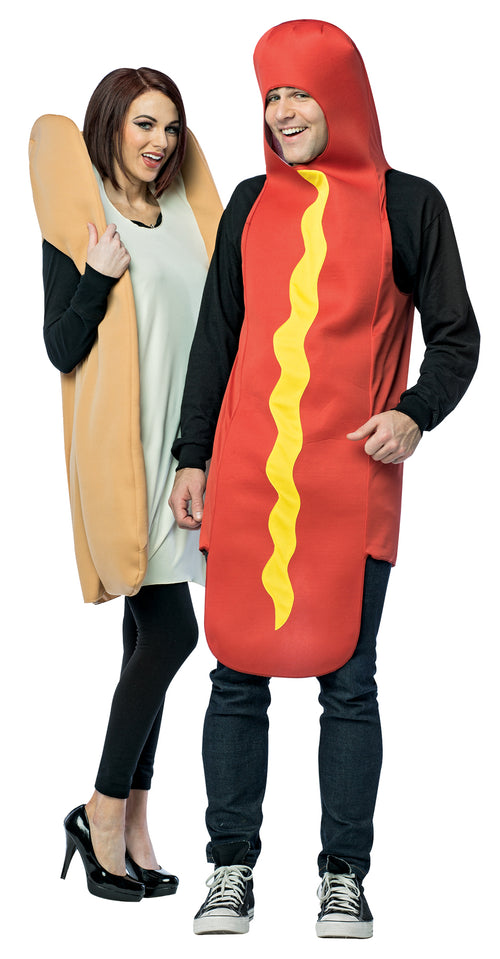Unisex | Hot Dog And Bun Couples Costume