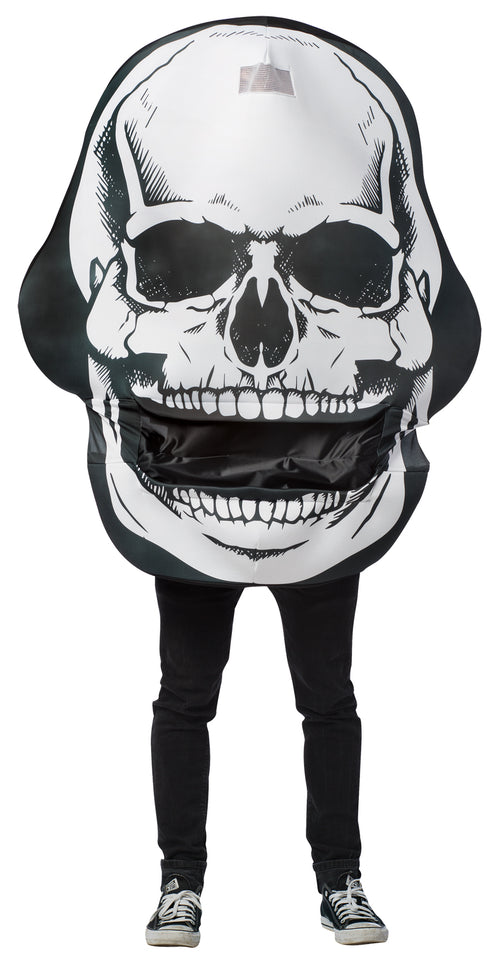 Mens | Adult Skull Mouth Head Costume