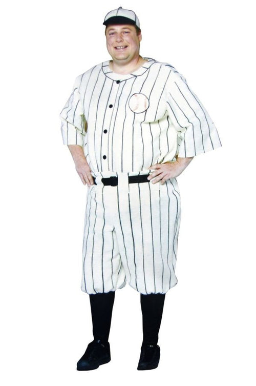 Mens Plus Size Old Tyme Baseball Player Costume