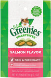 Greenies Feline SmartBites Skin and Fur Health Salmon Flavor Cat Treats