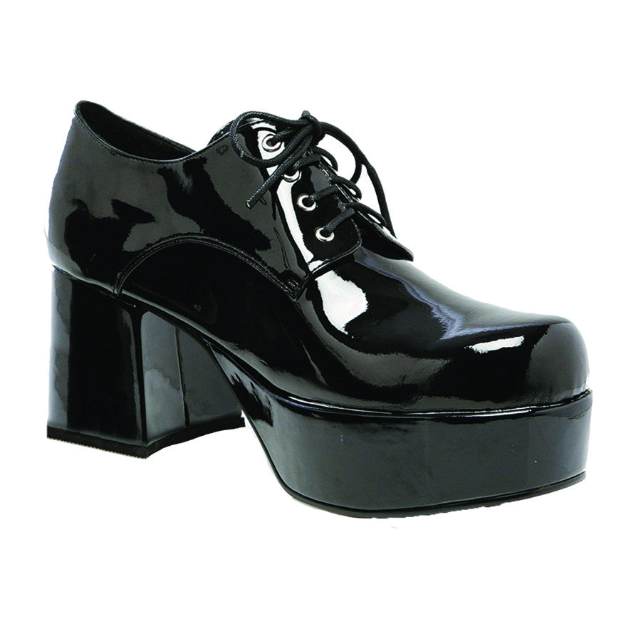 Black Patent Platform Shoes - Size 10/11