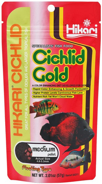 Hikari Cichlid Gold Floating Medium Pellet Food