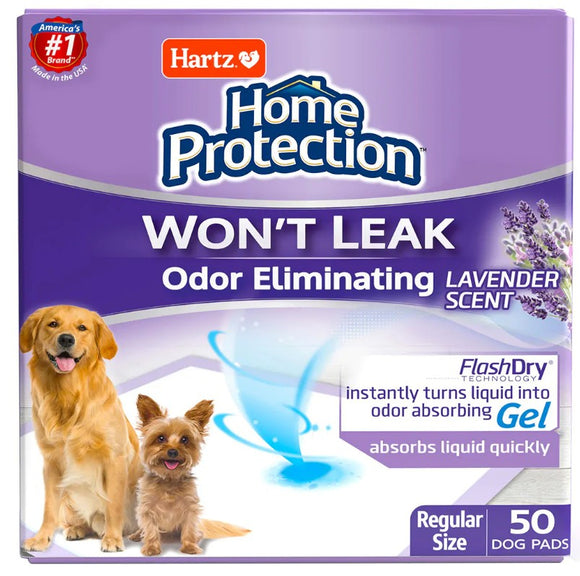 Hartz Home Protection Lavender Scent Odor Eliminating Dog Pads Regular