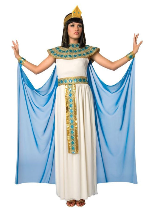 Womens Blue & White Cleopatra Costume - Extra Small
