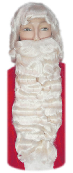 Jumbo Santa Beard And Wig Set