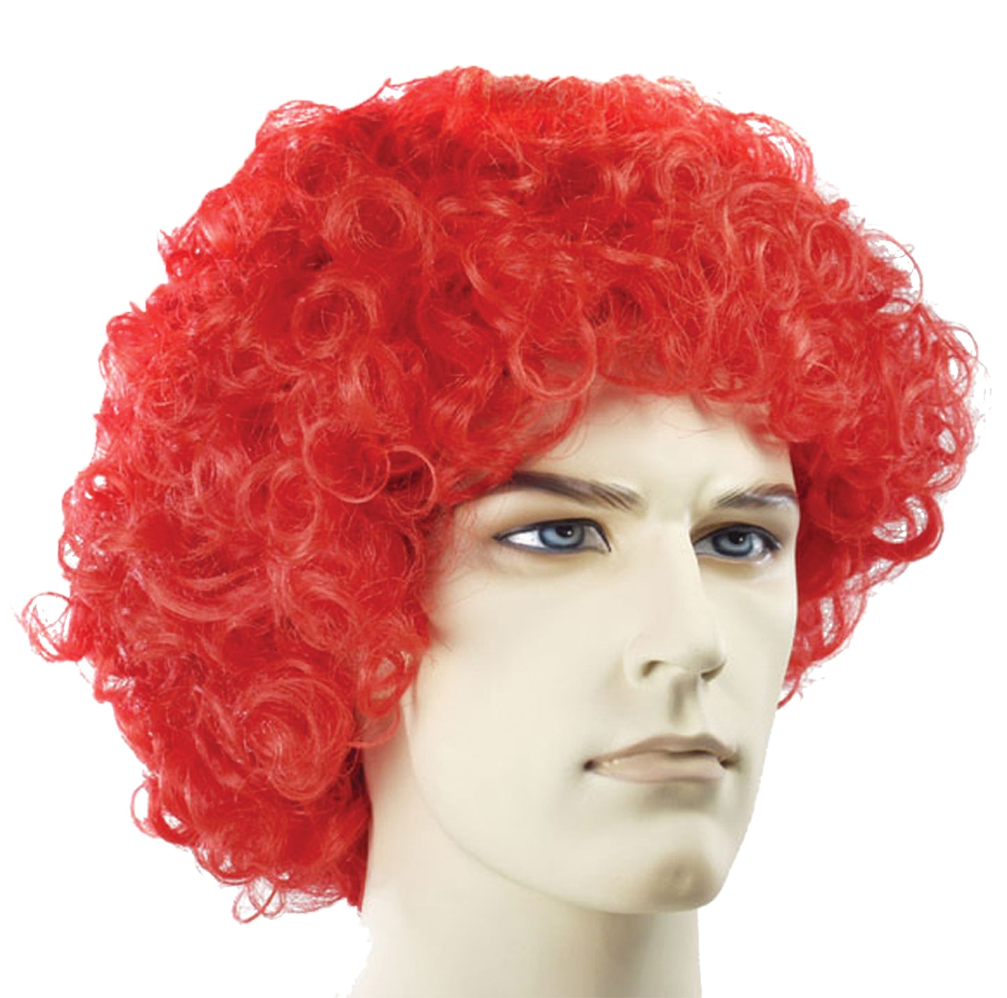 Womens Curly Clown Wig | Red