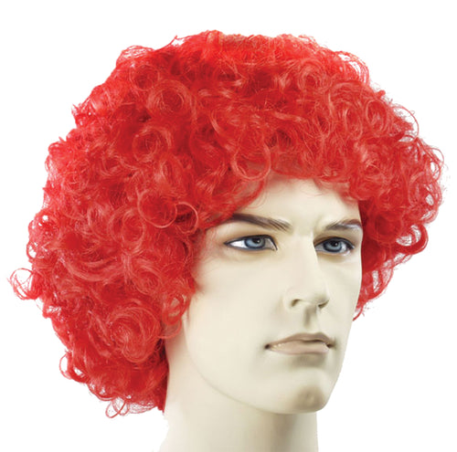 Womens Curly Clown Wig | Orange