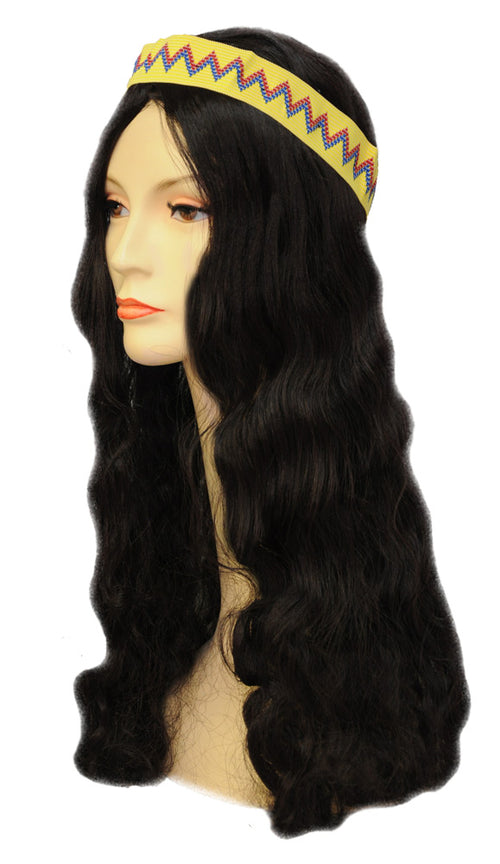 Womens Hippie Wig with Band | Blonde