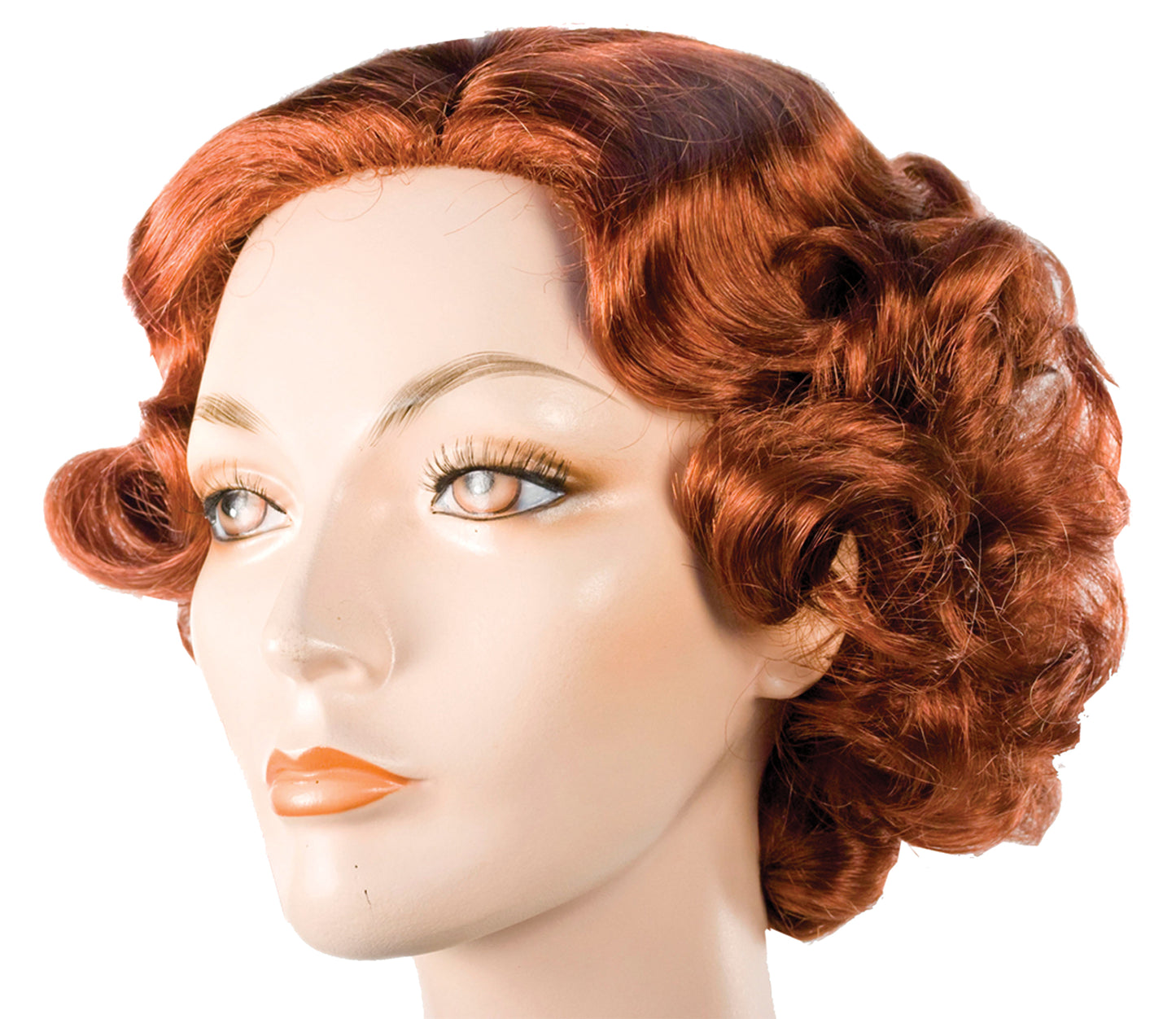 Womens 1930 Full Fluff Wig | Brown/Red