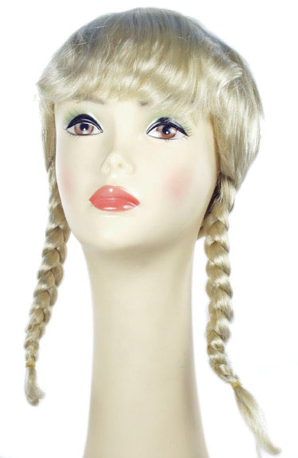 Girls | Womens Bargain Dutch Girl Wig | Champagne Blonde