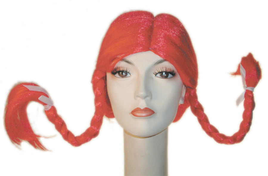 Womens Deluxe Pippi Wig | Red