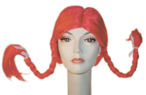 Womens Deluxe Pippi Wig | Red