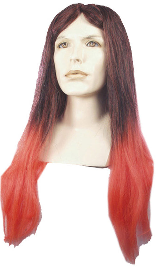 Mens Long Oz Wig | Red/Black
