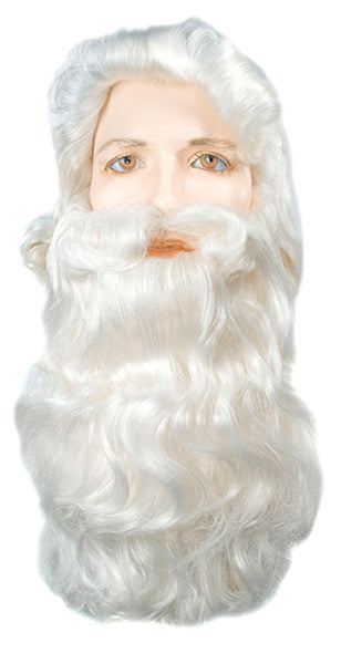 White Santa Wig & Beard Set