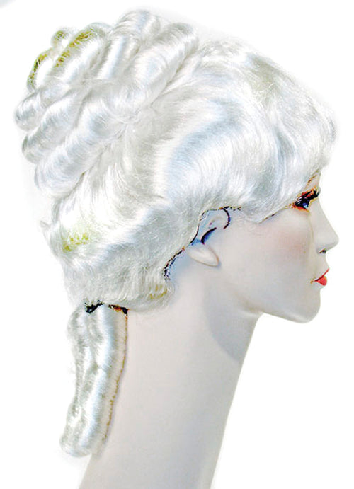 Womens Colonial Lady Wig | White