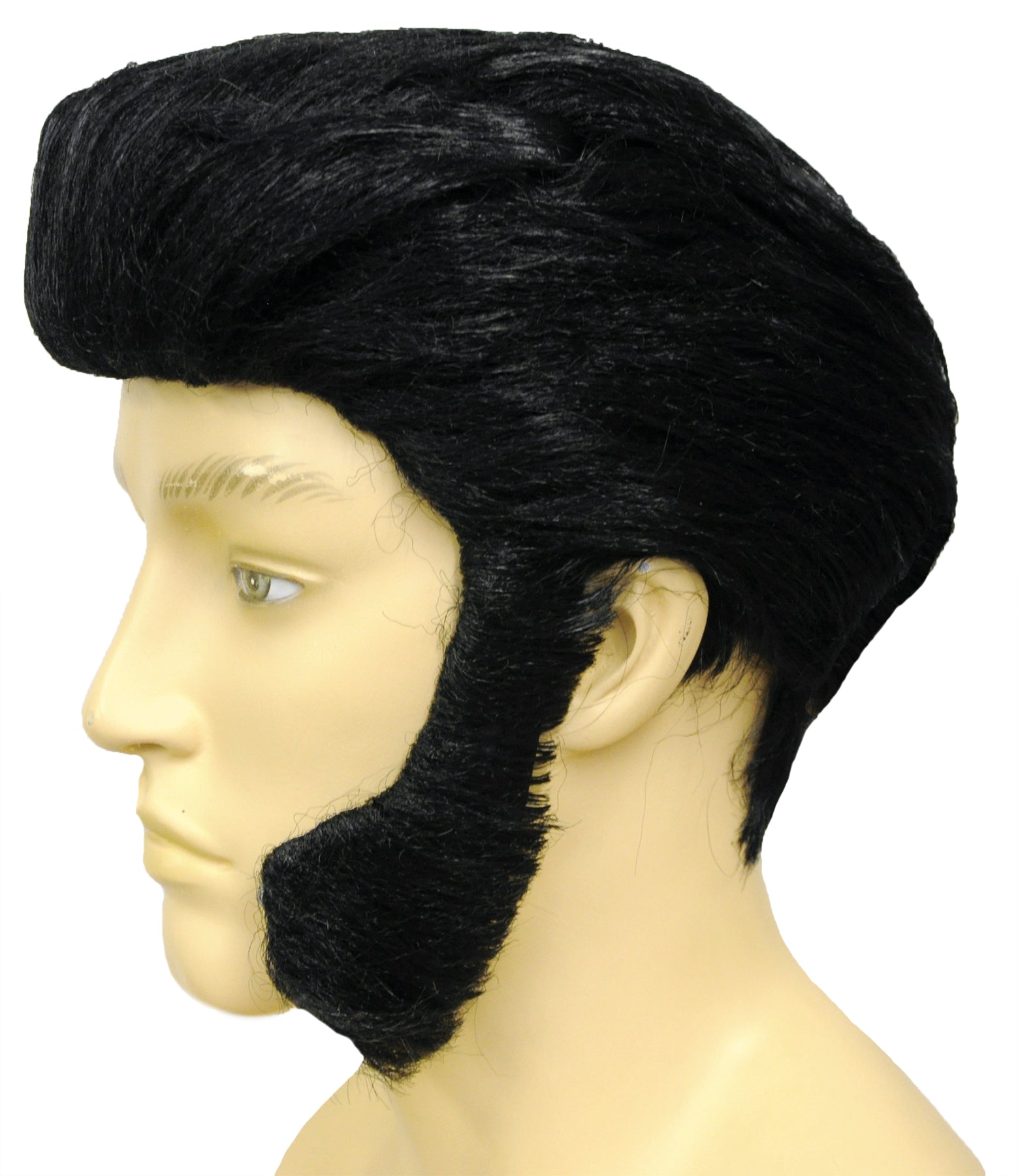 Adults Black Wolf Spike Wig