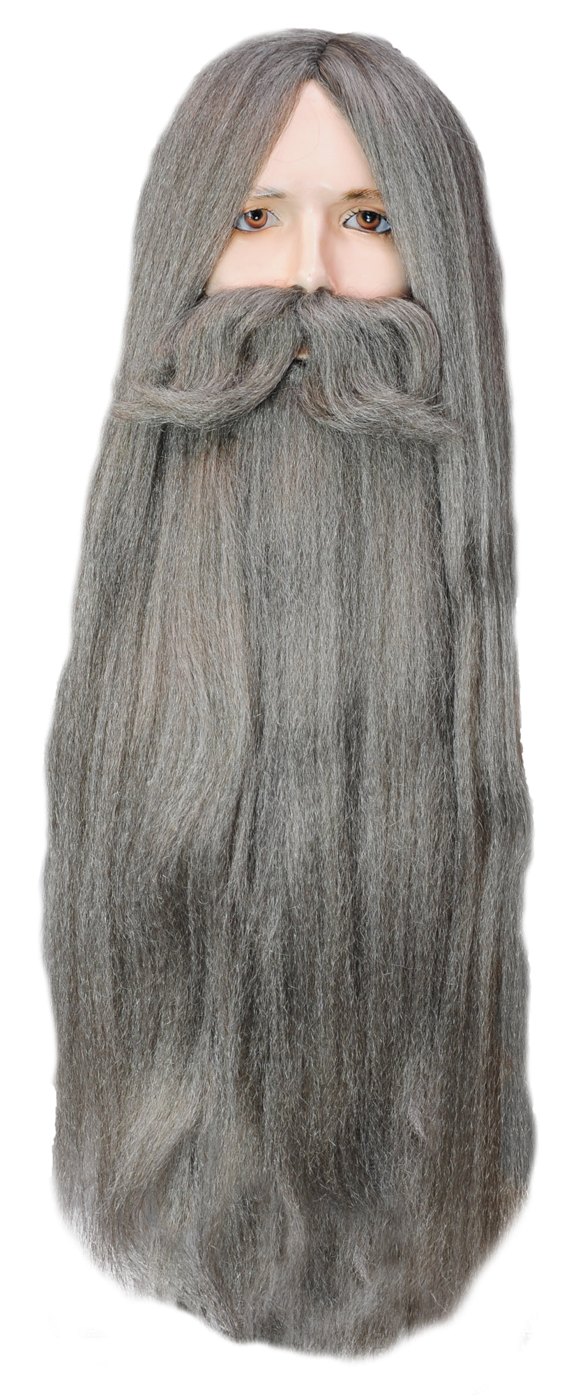 Wizard Wig & Beard Set | Gray-Light