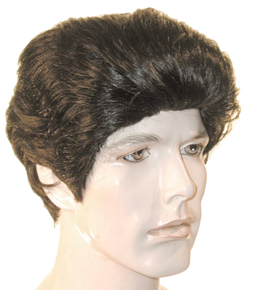 Bargain 50's Rocker Wig Dark Brown 2 | Brown-Dark