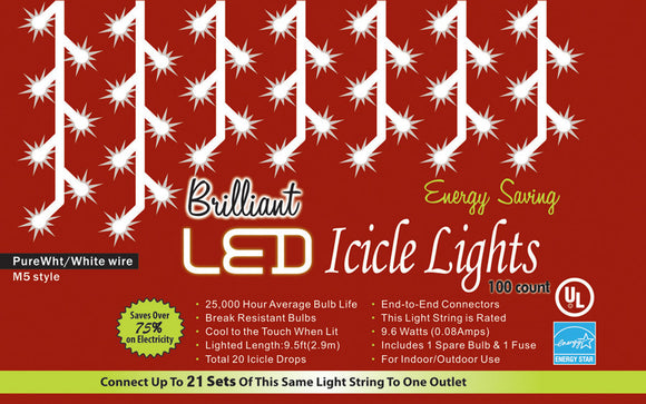 HOLIDAY LIGHTS 100L C3 ICICLE