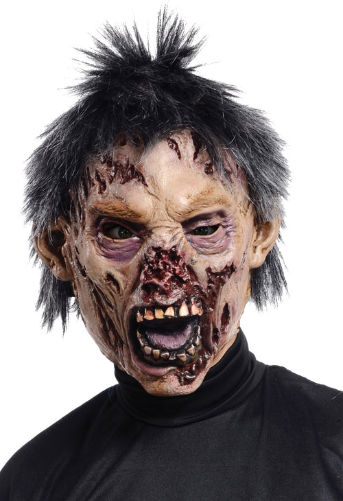 Adults Zombie Mask with Black Hair