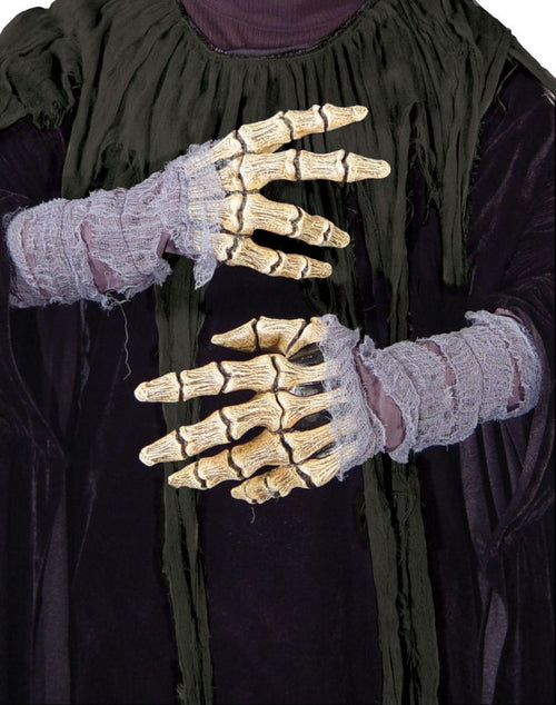 Latex Bone Hands With Gauze