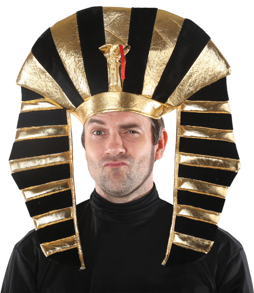 Adults Gold & Black King Tut Hat
