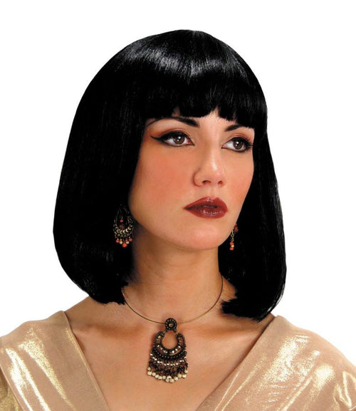 Black Bob with Bangs Egyptian Wig