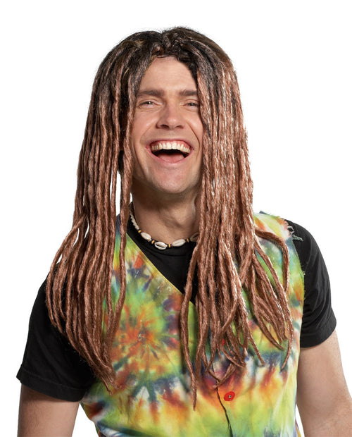 Adults Blonde & Brown Dreadlock Wig