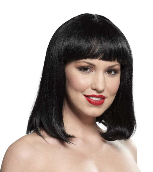 Boys | Womens Black Page Boy Wig