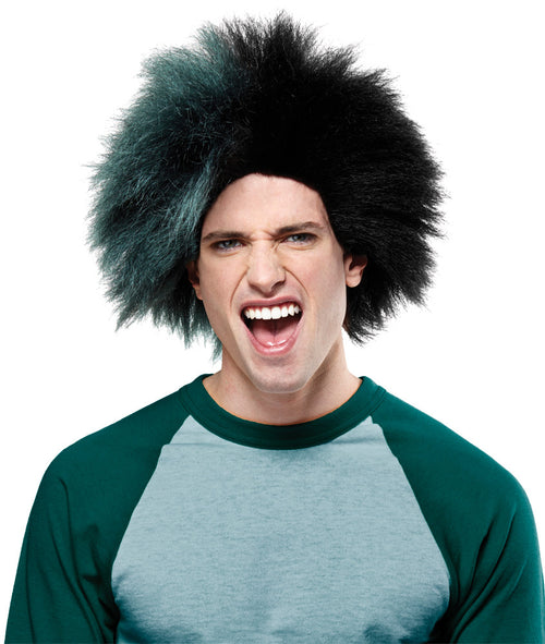Sports Fun 2-Tone Wig | Green-Dark