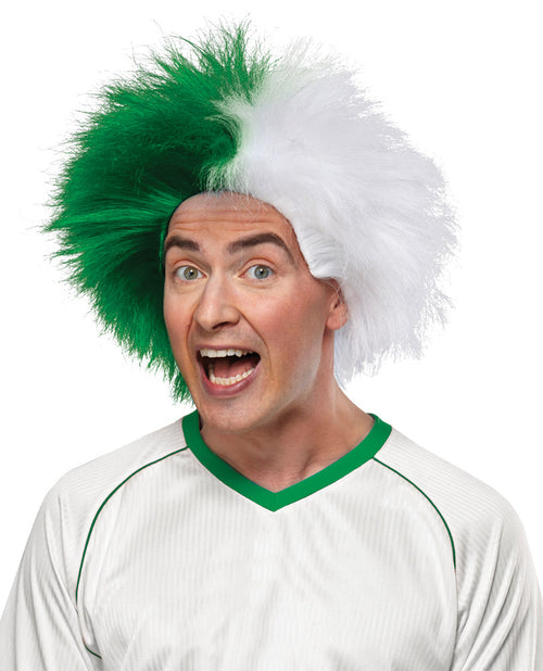 Sports Fun 2-Tone Wig | Green-Light