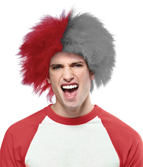 Sports Fun 2-Tone Wig | Red