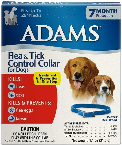 Adams Flea and Tick Collar For Dogs 7 Month Protection