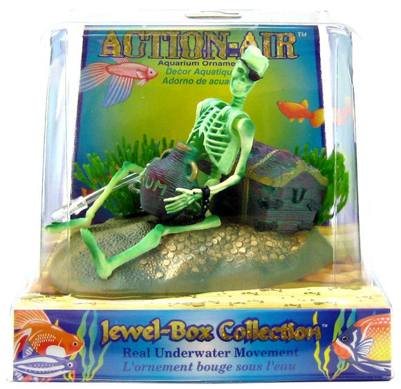 Penn Plax Action-Air Jewel Box Skeleton Aerating Aquarium Ornament