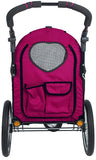 Petique All Terrain Pet Jogger Stroller for Dogs and Cats Berry
