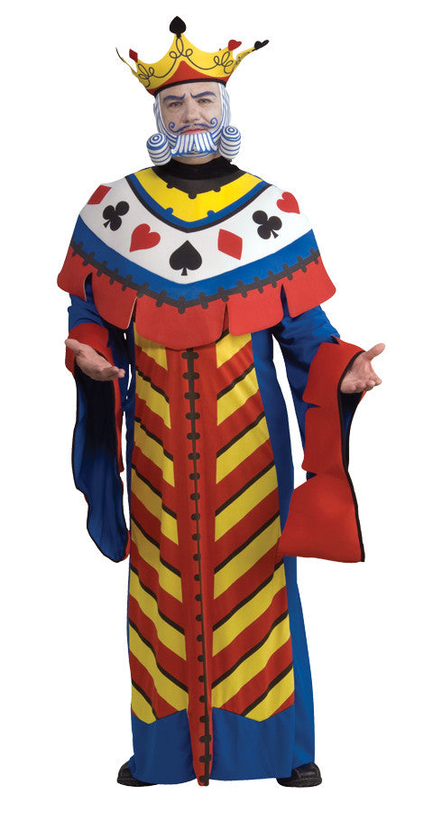 Playing Card King Adult Men's Costume - Large Size 42-44