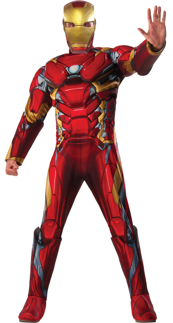 Captain America Civil War Iron Man Adult Men's Costume - Extra Large 44-50
