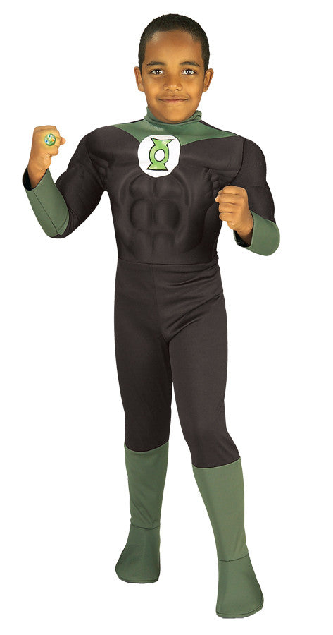 Green Lantern Muscle Chest Child Boy's Costume - Toddler 2T-4T