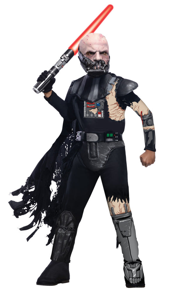 Star Wars Darth Vader Battle Damaged Child Boy's Costume - Small 4-6