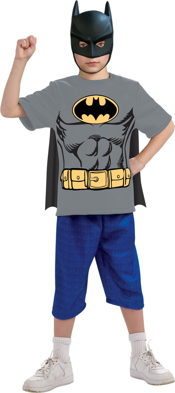 Batman Shirt and Mask Child Boy's Costume - Small 4-6