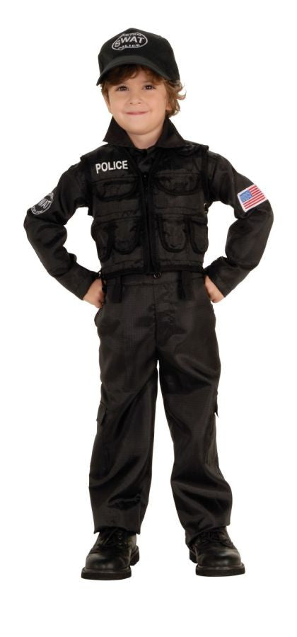 Policeman SWAT Child's Costume - Toddler 2T-4T