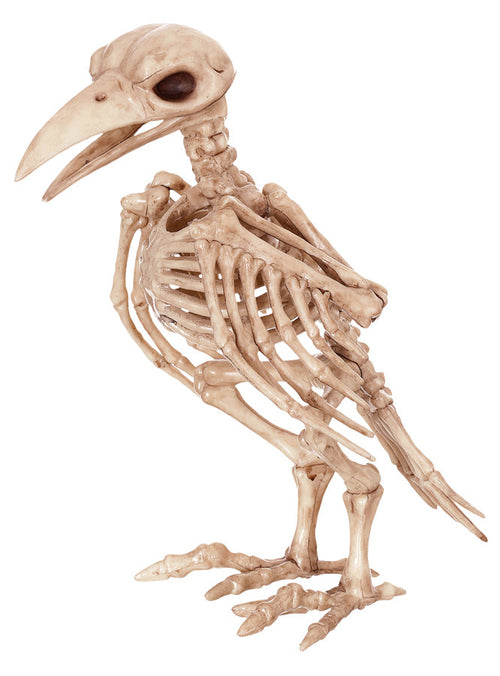 6.5" Raven Skeleton Decoration | Halloween Decoration