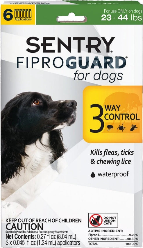 Sentry FiproGuard Flea and Tick Control for Medium Dogs