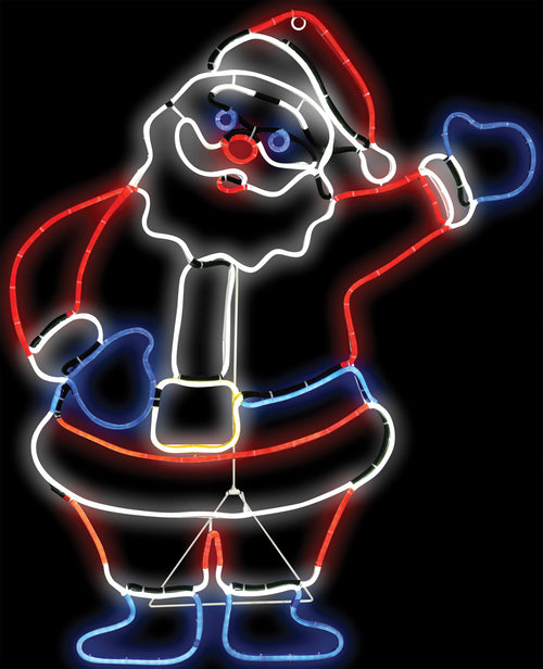 Light-Up Glo Santa Outdoor Sign | Halloween Decoration