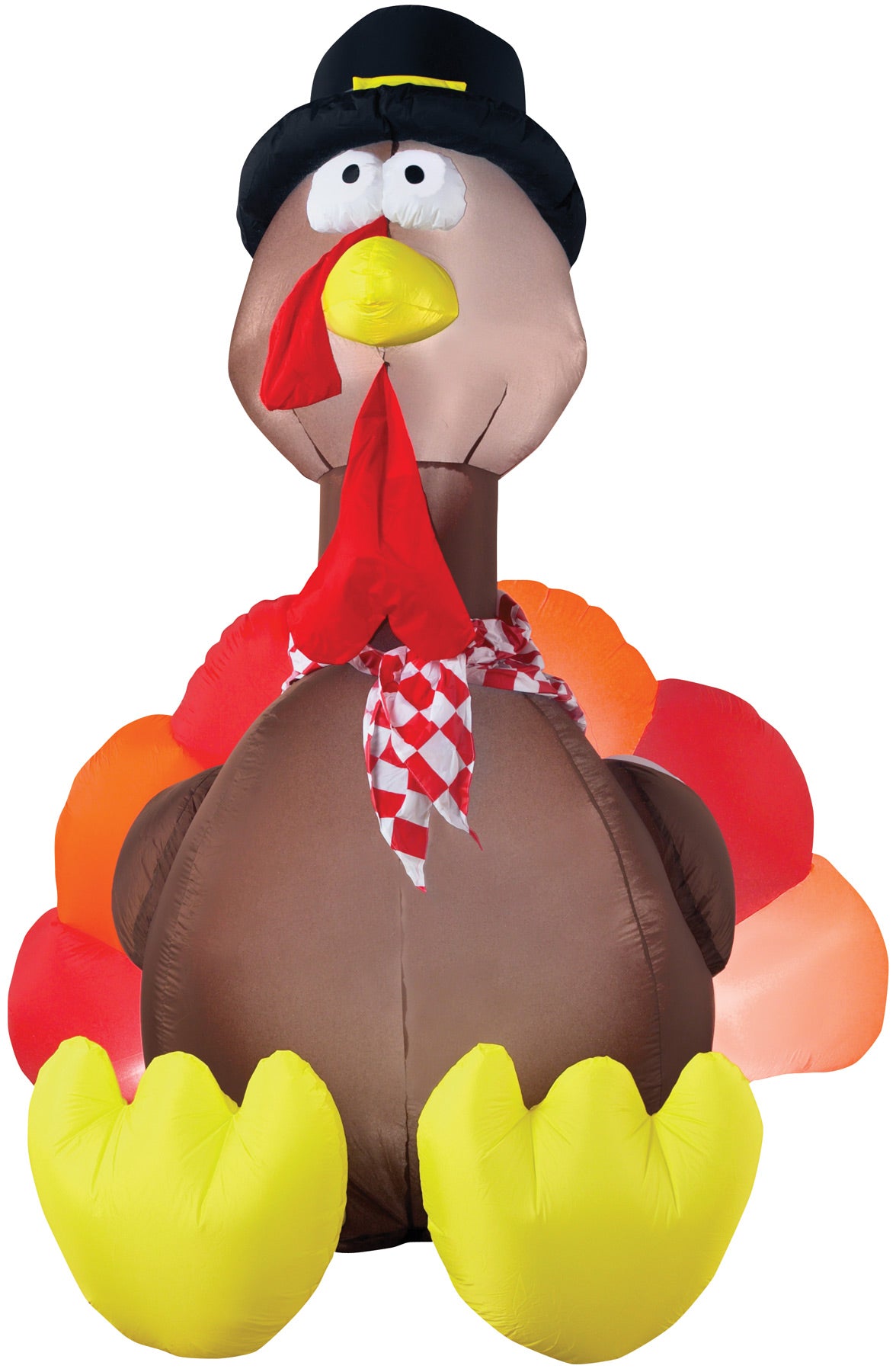 72" Blow Up Inflatable Turkey with Lights Outdoor Yard Decoration | Halloween
