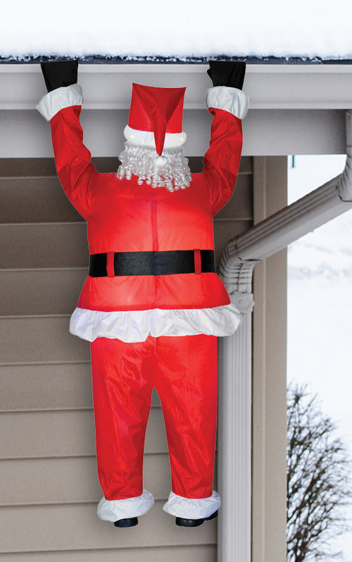 78" Blow Up Inflatable Hanging Santa Outdoor Yard Decoration | Halloween