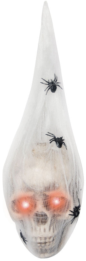 19" Light-Up Hanging Larva Head Halloween Decoration