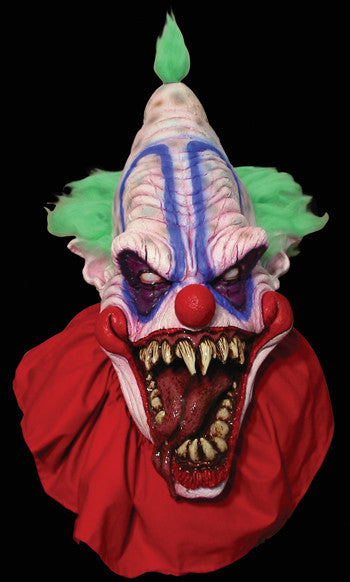 Adults Big Top Clown Mask with Green Hair